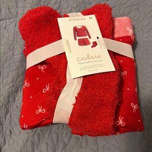 Colsie Red Pajama and Socks Set
